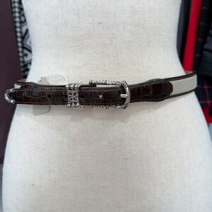 Vintage Brighton Belt Leather and Canvas - MADE IN USA